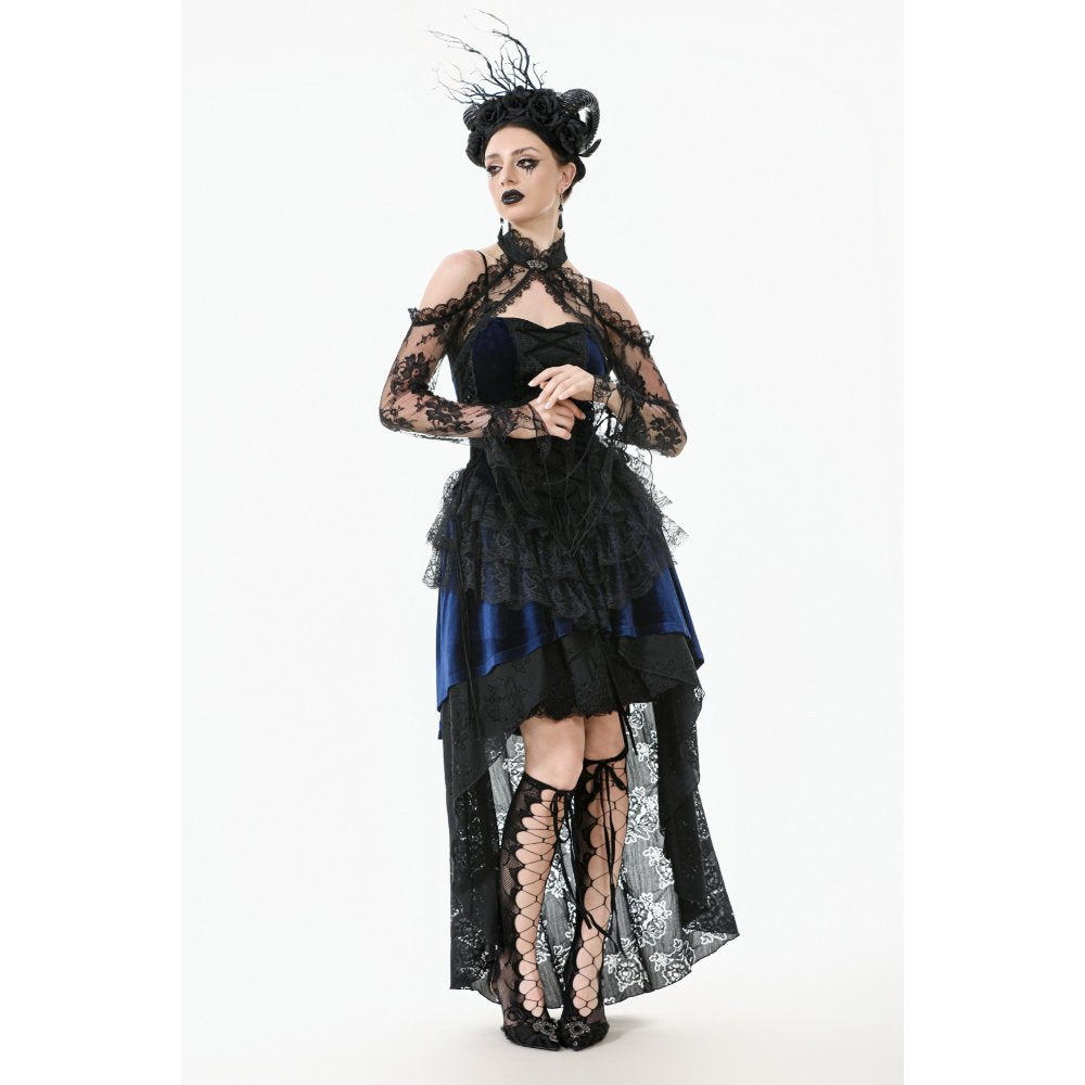 Dark in Love Thalassa Floral Lace Draped Arm Sleeves - DevilGothic DevilGothic