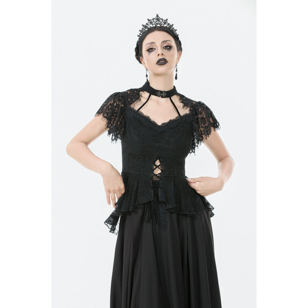 Dark in Love Ophelia Lace Corset Top - DevilGothic DevilGothic