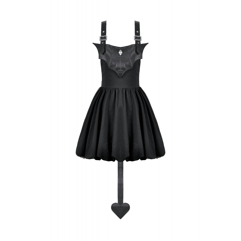 Dark In Love Lilith Bat Harness Bubble Dress - DevilGothic DevilGothic