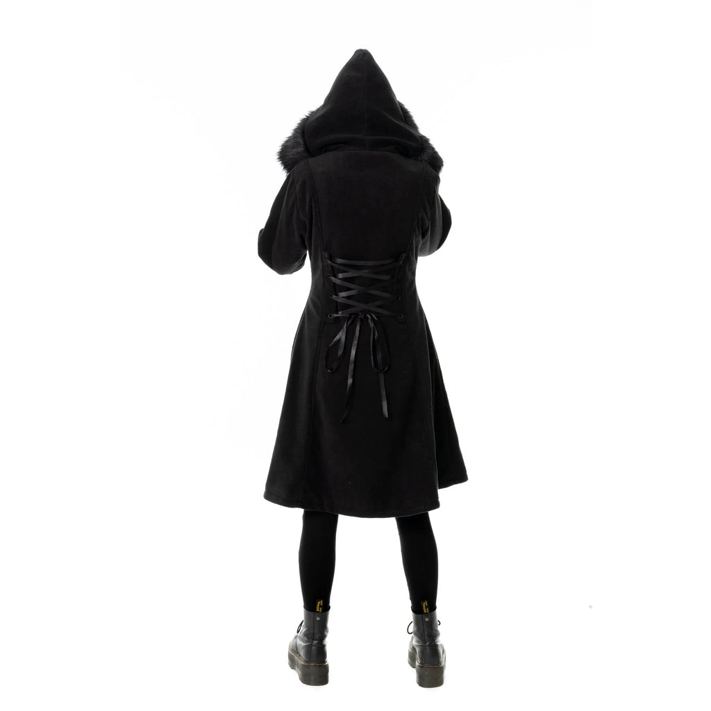 Poizen Industries Eirwen Coat - Black - DevilGothic DevilGothic