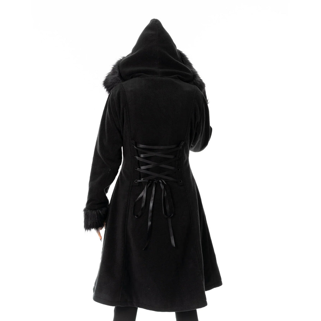 Poizen Industries Eirwen Coat - Black - DevilGothic DevilGothic