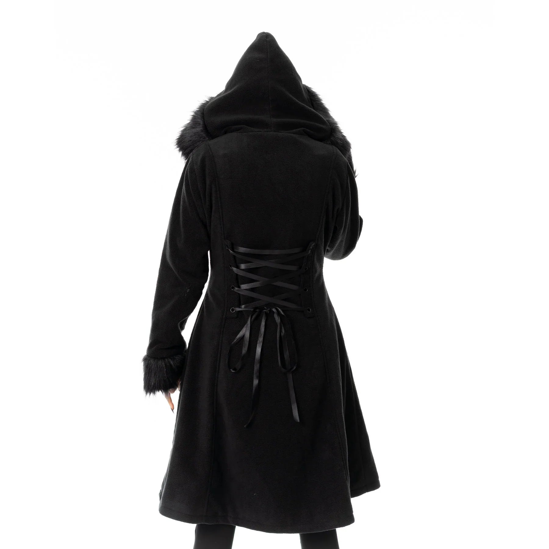 Poizen Industries Eirwen Coat - Black - DevilGothic DevilGothic