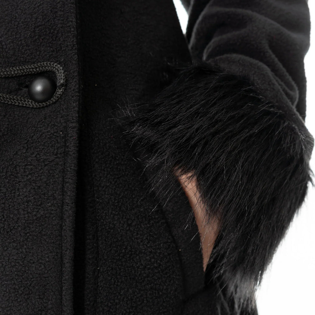 Poizen Industries Eirwen Coat - Black - DevilGothic DevilGothic