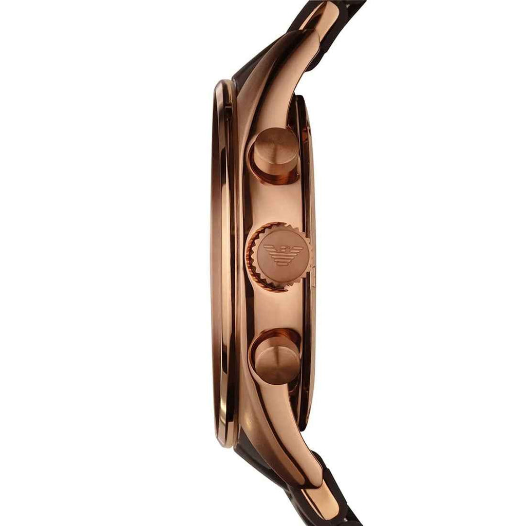 Emporio Armani AR5890 Sportivo Men's Brown & Rose Gold Watch