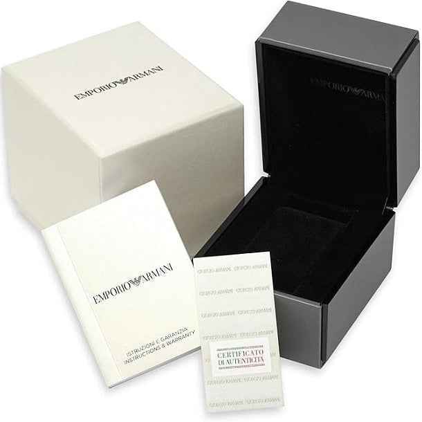 Emporio Armani AR2457 Renato Men's Silver & Black Watch