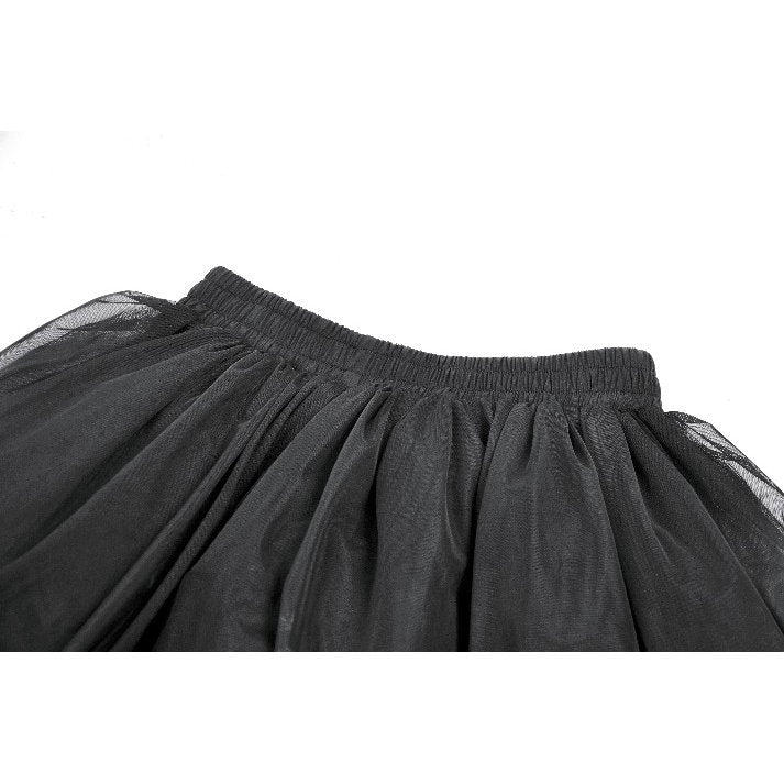 Dark in Love Bellatrix Gothic Embroidered Petticoat Skirt - DevilGothic DevilGothic