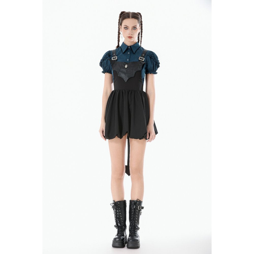 Dark In Love Lilith Bat Harness Bubble Dress - DevilGothic DevilGothic