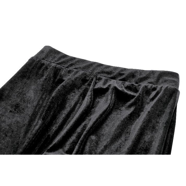 Dark in Love Erzebeth Velvet Lace Flare Trousers - DevilGothic DevilGothic