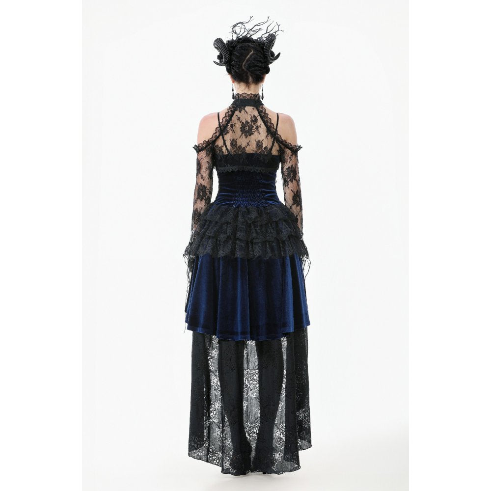Dark in Love Thalassa Floral Lace Draped Arm Sleeves - DevilGothic DevilGothic