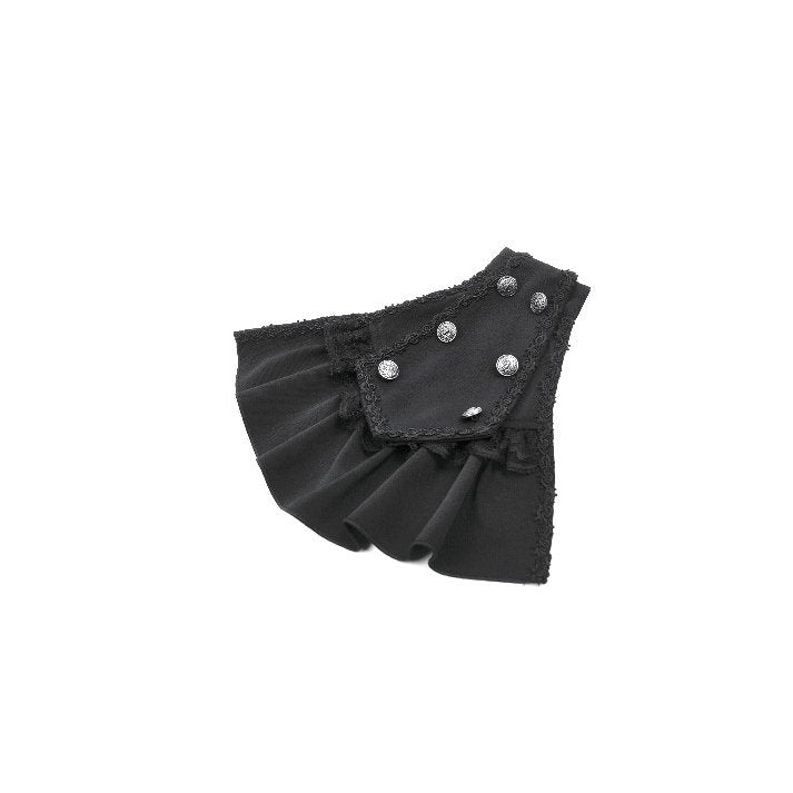 Dark in Love Bellatrix Lace Ruffle Capelet - DevilGothic DevilGothic