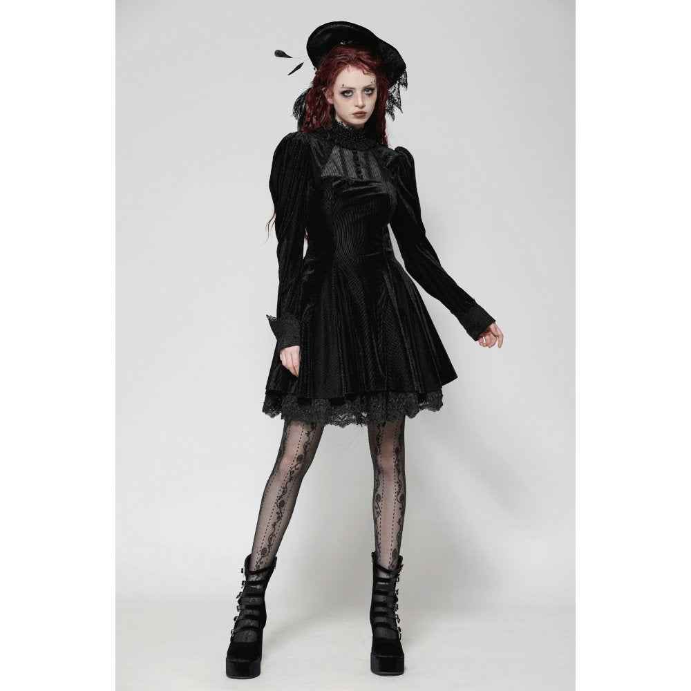 Dark in Love Inez Dark Elegant Velvet Lace Gown