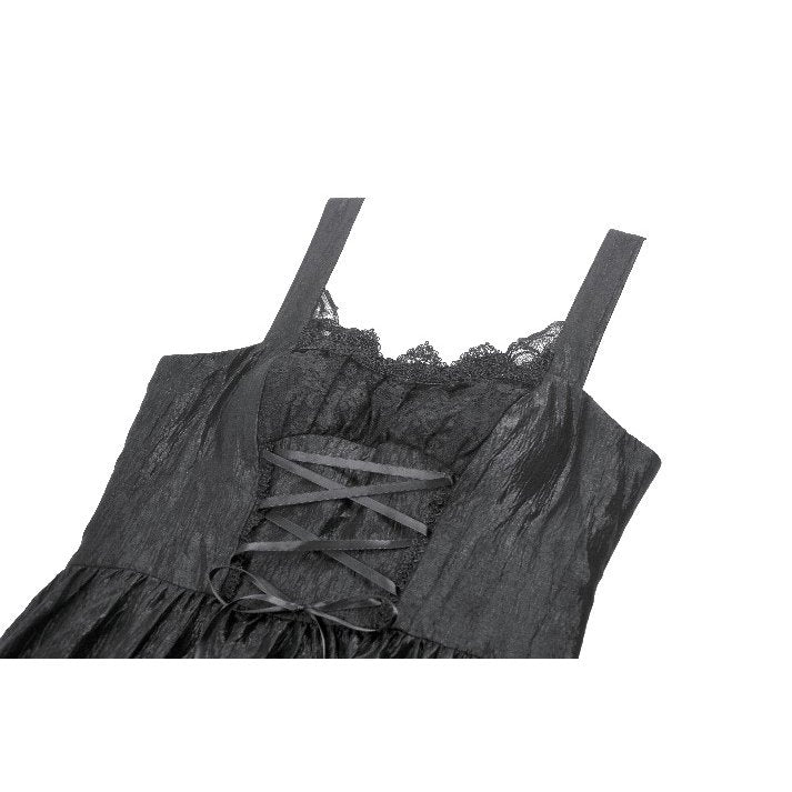 Dark in Love Shadow Lament Ruched Lolita Dress - DevilGothic DevilGothic