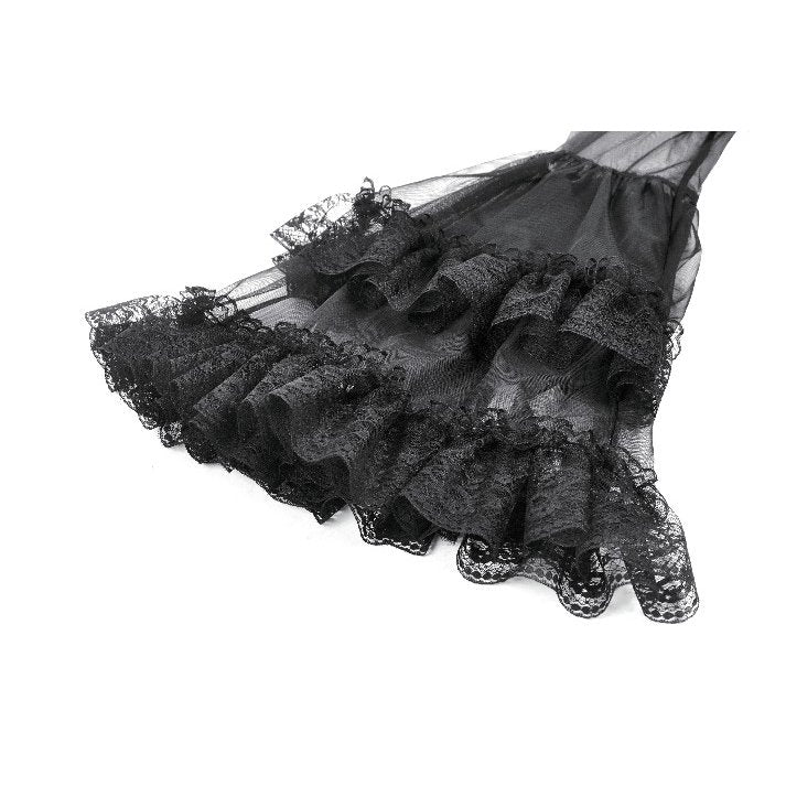 Dark in Love Lilith Bell Sleeve Gothic Maxi Dress - DevilGothic DevilGothic