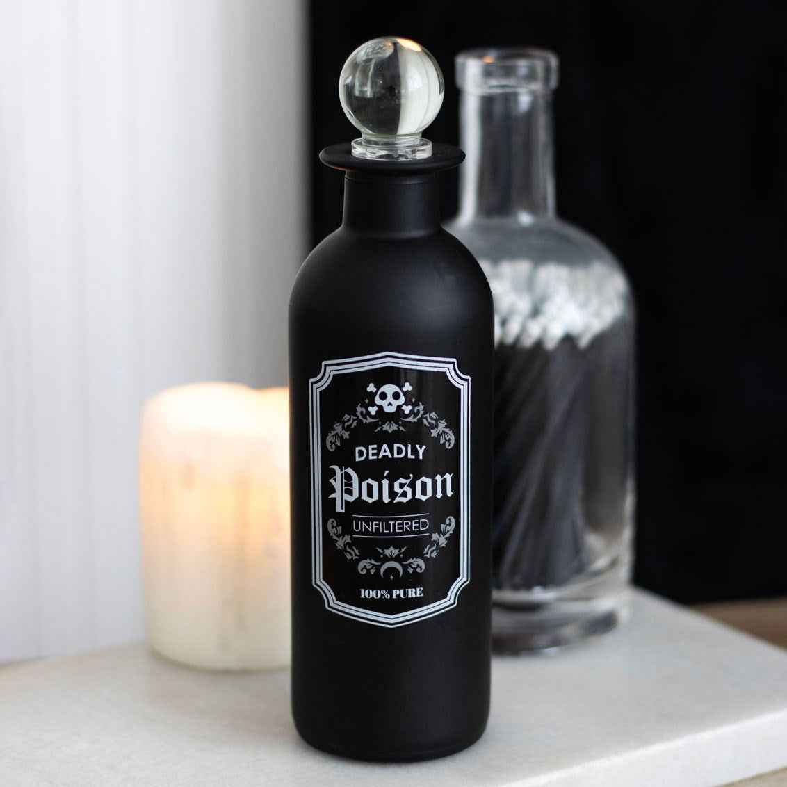 Gothic Gifts Deadly Poison Glass Potion Bottle