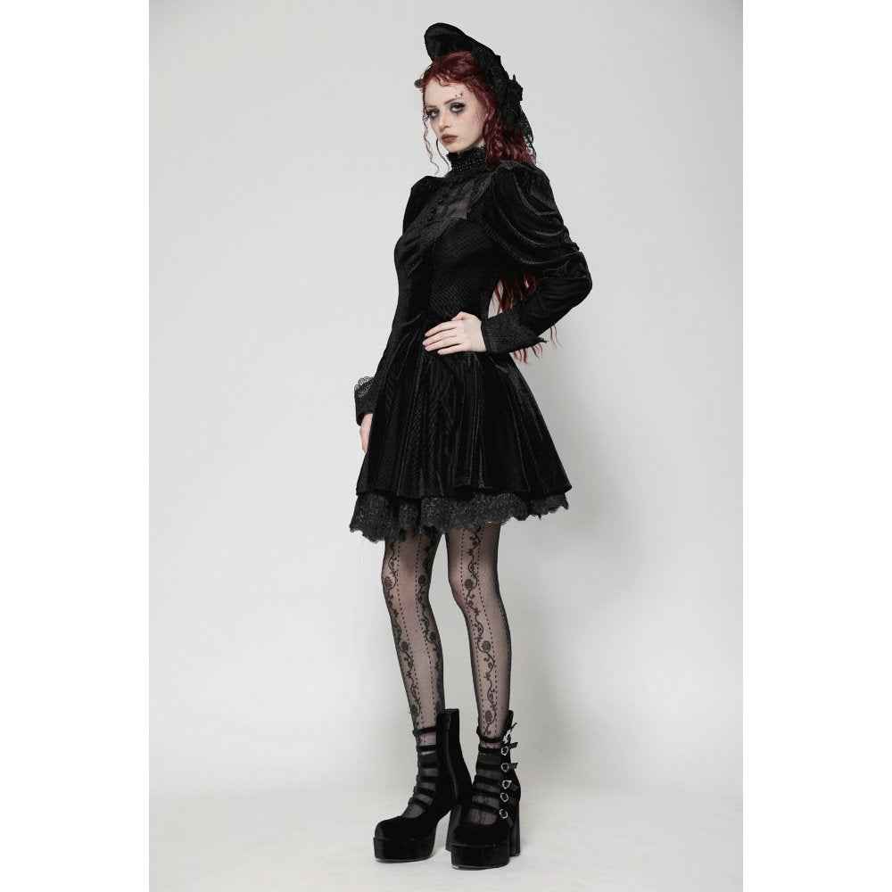 Dark in Love Inez Dark Elegant Velvet Lace Gown