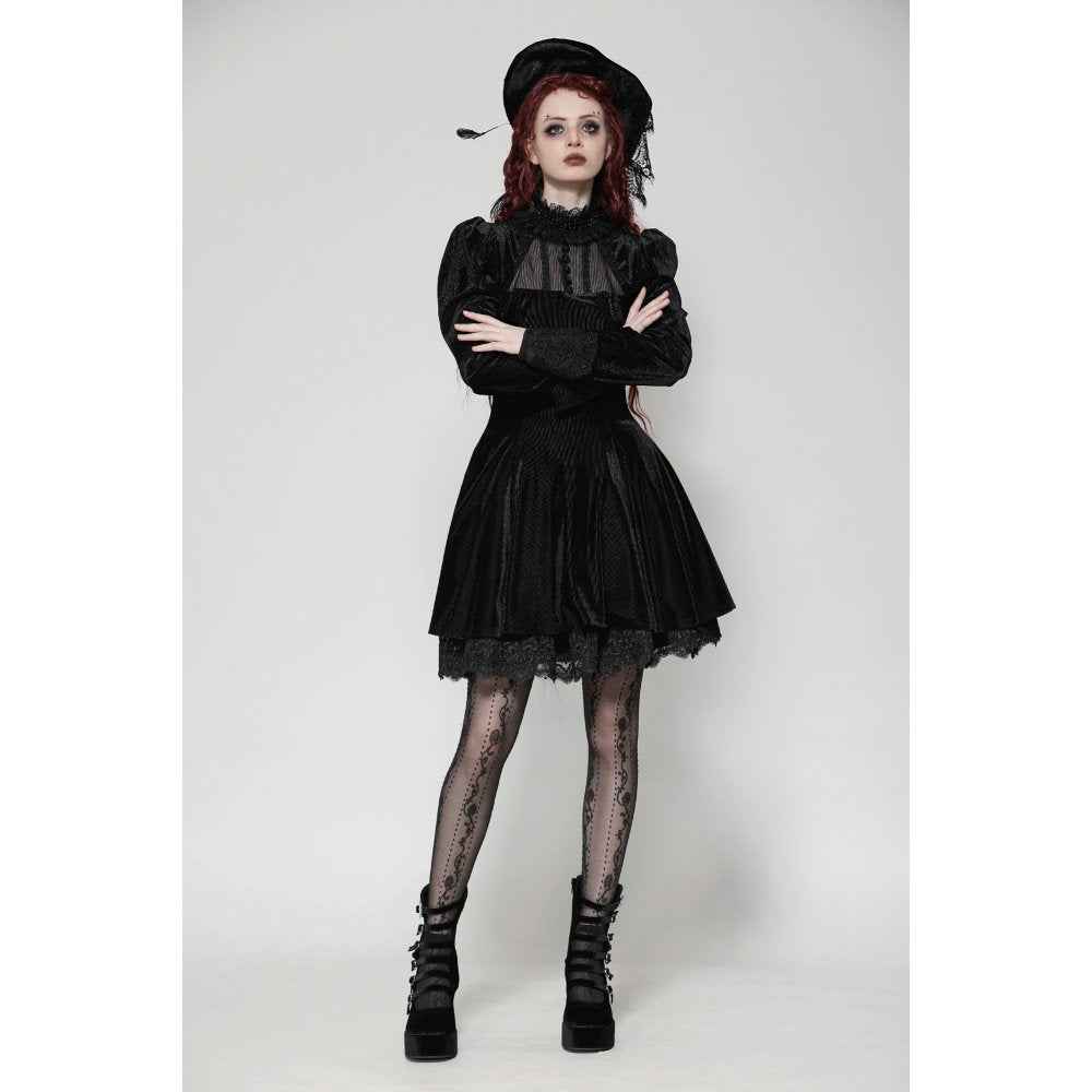 Dark in Love Inez Dark Elegant Velvet Lace Gown