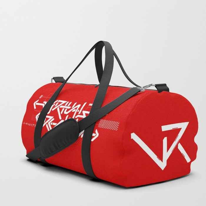 Red Virtual Reality Duffle Bag