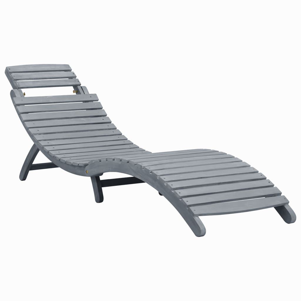 Velka Grey Acacia Wood - 190cm Foldable