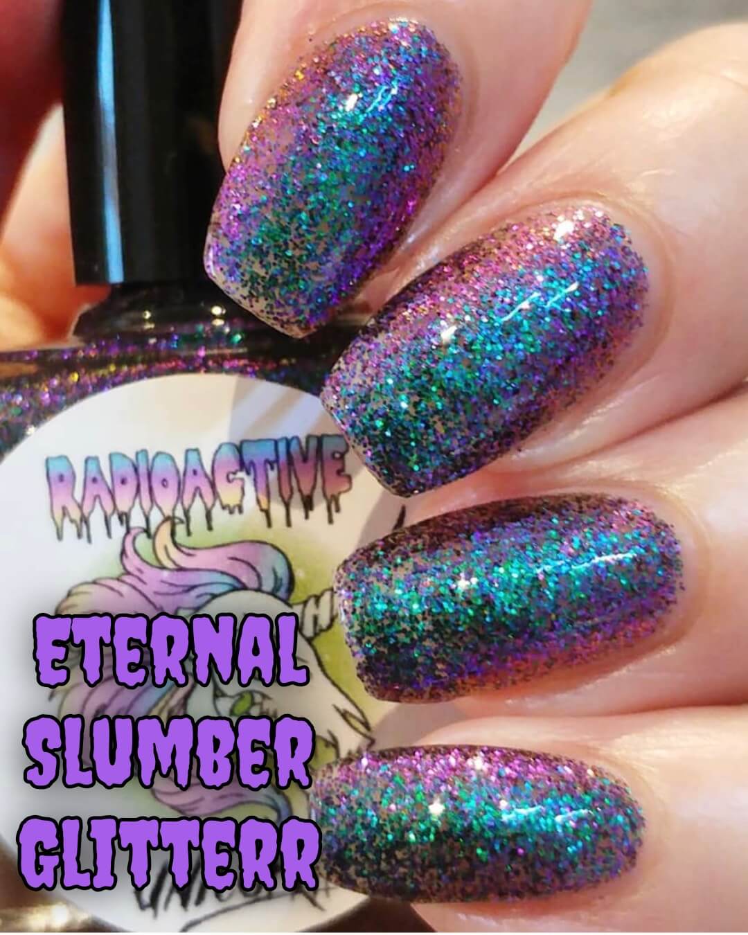 Radioactive Unicorn Eternal Slumber Glitter - DevilGothic DevilGothic