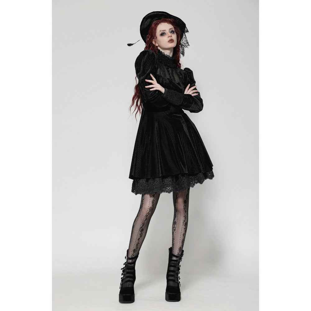 Dark in Love Inez Dark Elegant Velvet Lace Gown