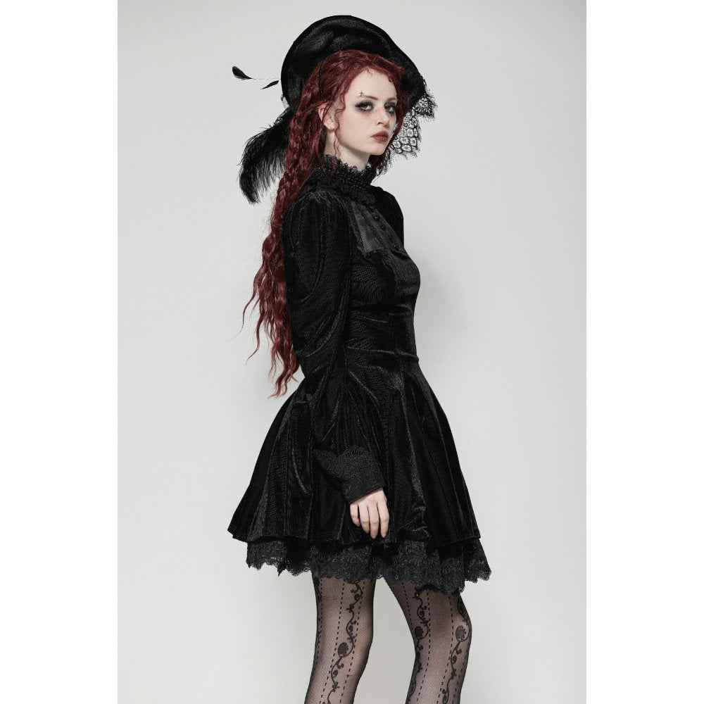Dark in Love Inez Dark Elegant Velvet Lace Gown
