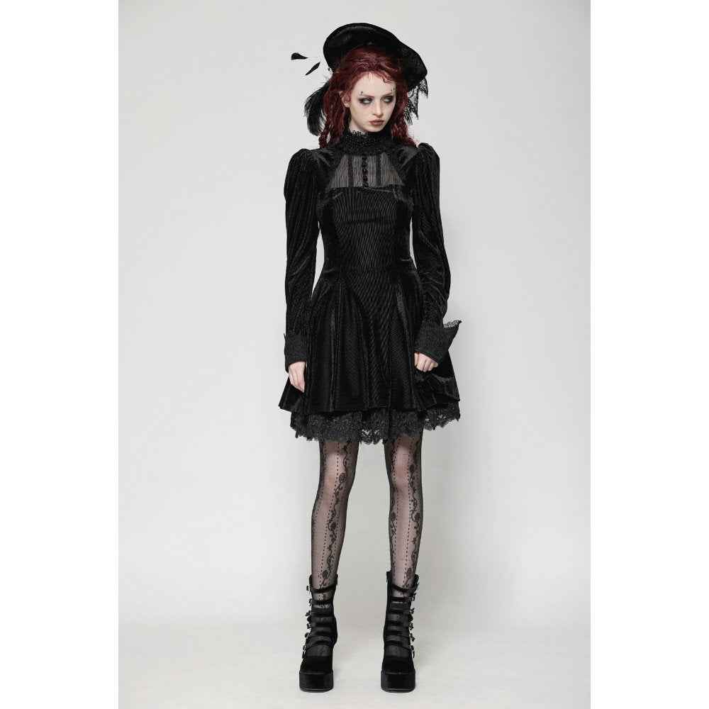 Dark in Love Inez Dark Elegant Velvet Lace Gown