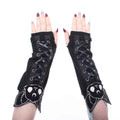 Heartless Luna Arm warmers in Black - DevilGothic DevilGothic