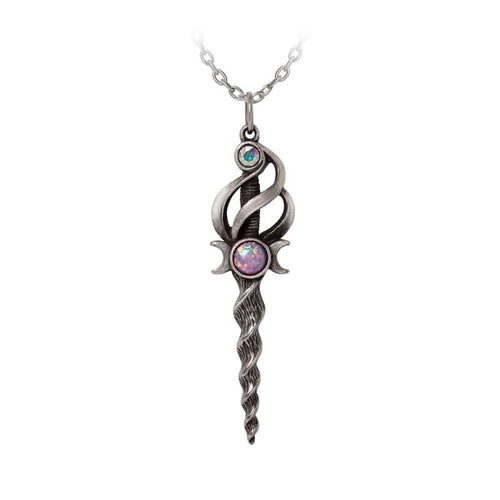 Alchemy Gothic Lunacorn Wand Pendant - DevilGothic DevilGothic
