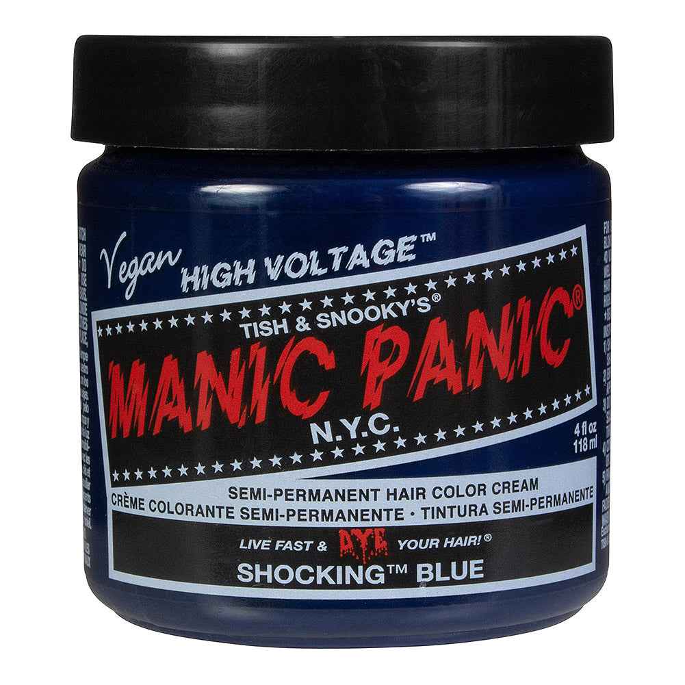 Manic Panic Shocking Blue Semi-Permanent Hair Dye - Intense True Blue Vegan