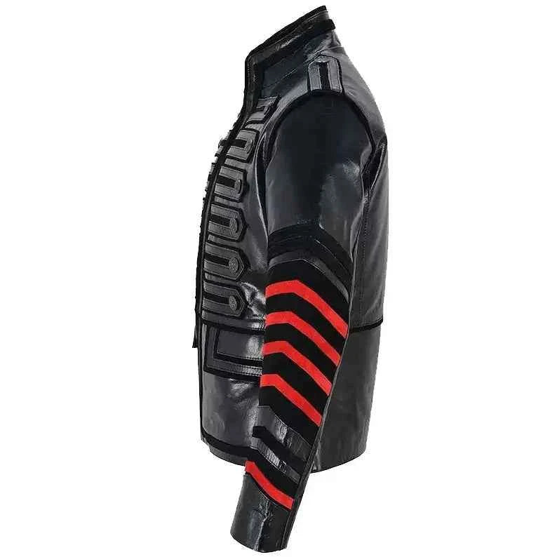 Men’s Gothic Military Leather Jacket