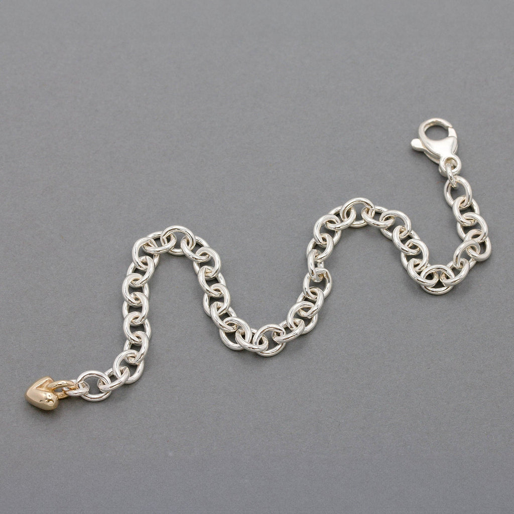 Mini Lifetime Gold Heart Charm Bracelet