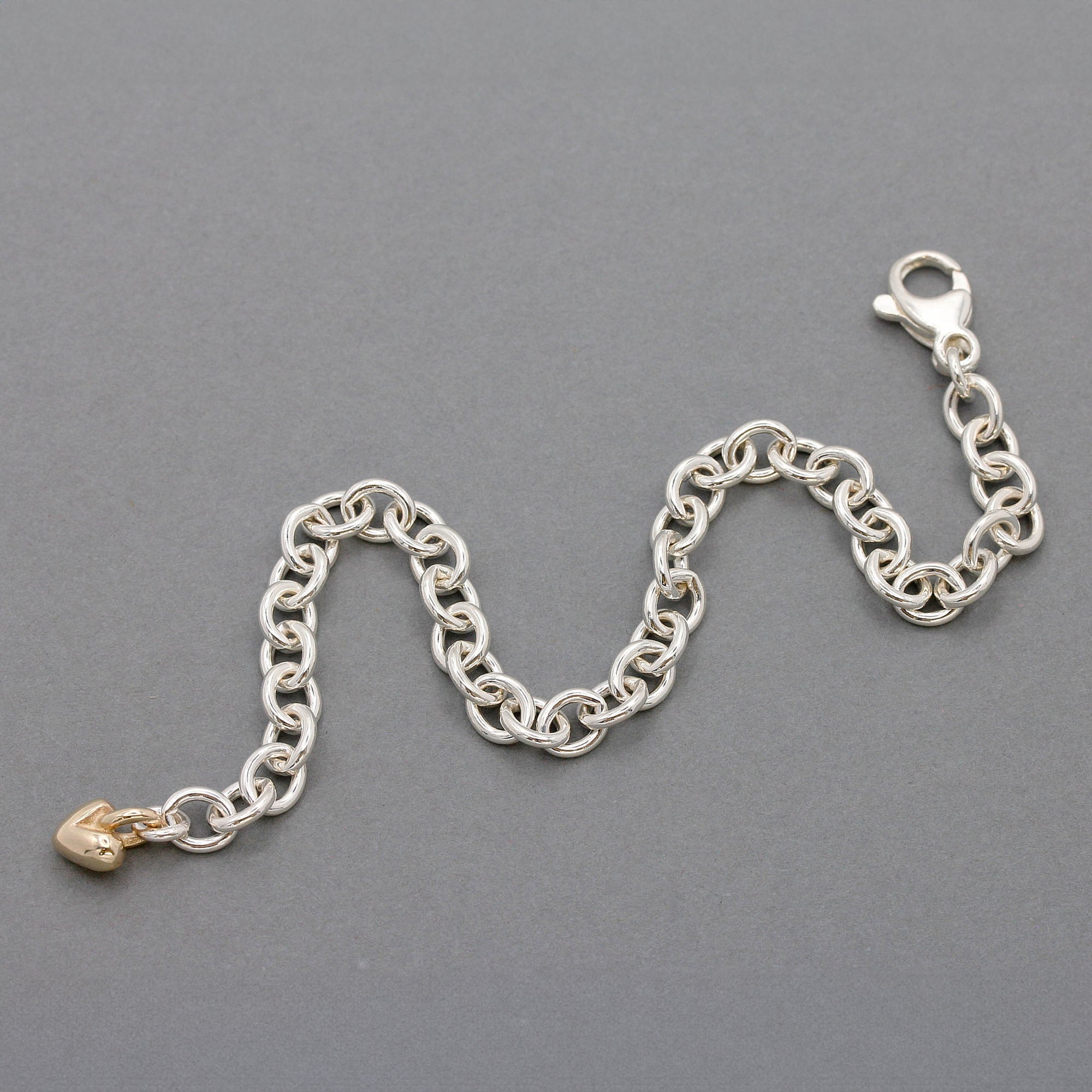 Mini Lifetime Gold Heart Charm Bracelet