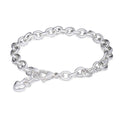 Mini Lifetime Silver Heart Charm Bracelet