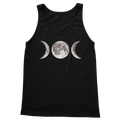 Triple Goddess Ladies Vest Top | Sleeveless Moon Phase Tank - DevilGothic DevilGothic