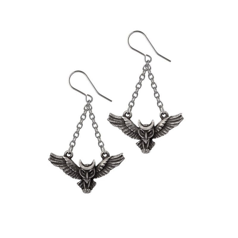 Alchemy Gothic Noctis Athena Earrings - DevilGothic DevilGothic
