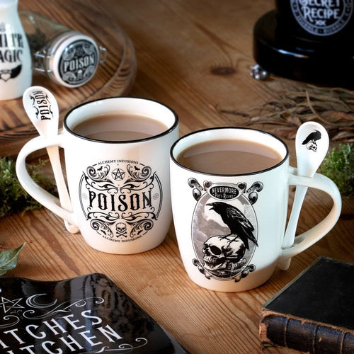 Alchemy Gothic Poison Mug & Spoon Set - DevilGothic DevilGothic
