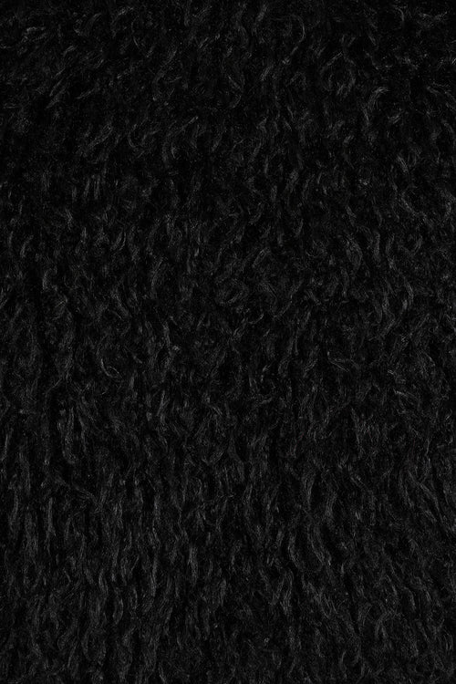 Banned Zafira Black Faux Fur Cropped Jacket - DevilGothic DevilGothic