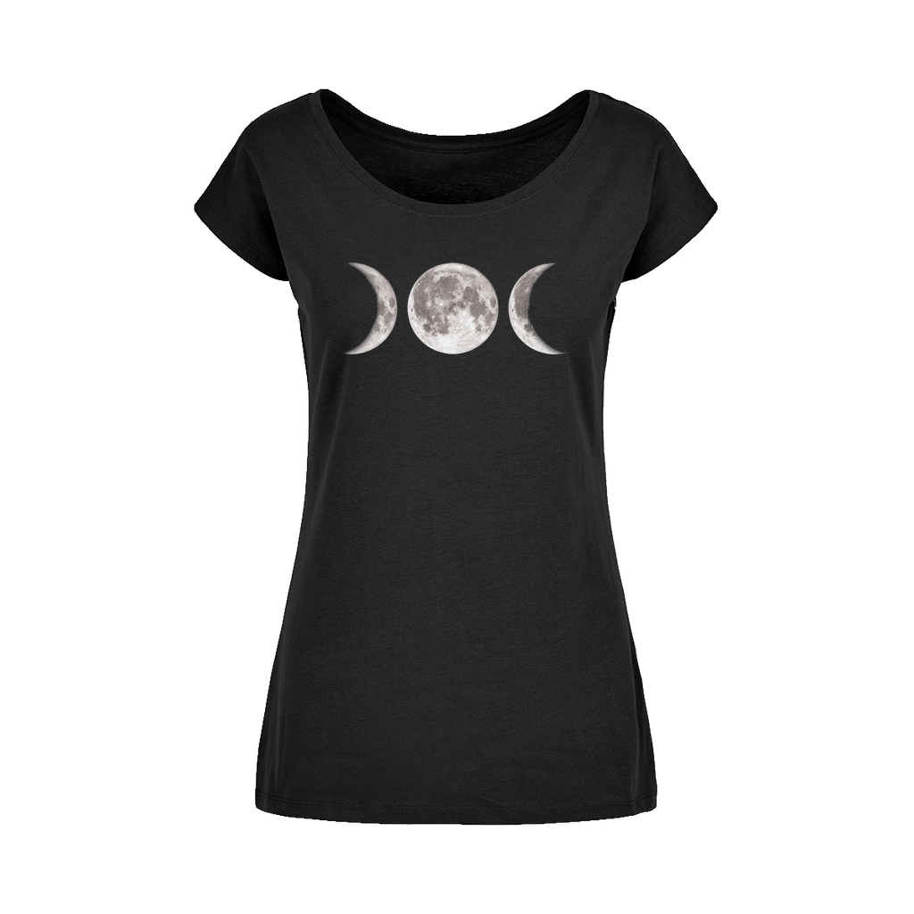 Triple Goddess Wide Neck Women’s T‑Shirt | 100% Cotton Tee - DevilGothic DevilGothic