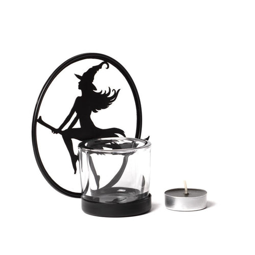 Alchemy Gothic Witch by Moonlight Tealight Holder - DevilGothic DevilGothic