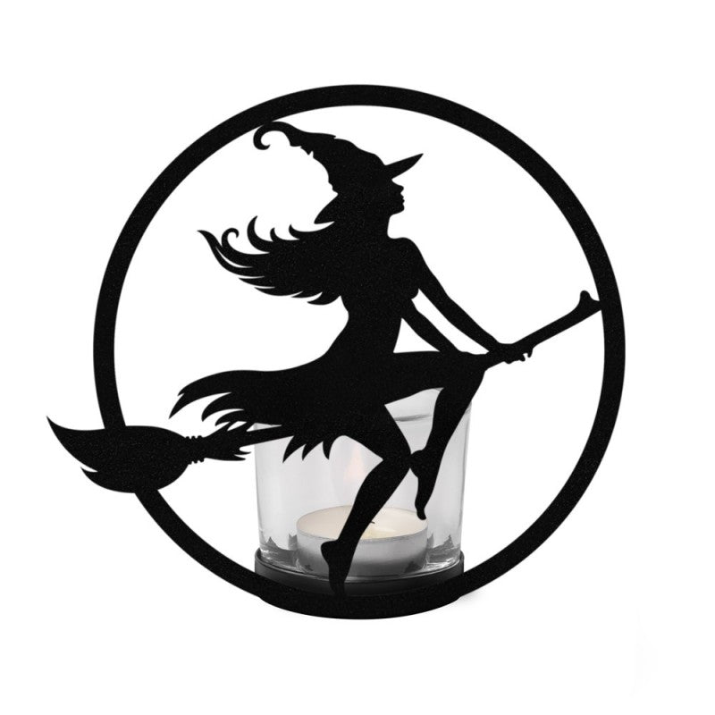 Alchemy Gothic Witch by Moonlight Tealight Holder - DevilGothic DevilGothic